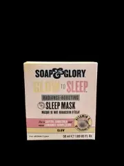Soap & Glory Glow To Sleep Radiance Boosting Sleep Mask 1.69 Oz - NIB