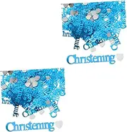 Gadpiparty Pcs Bag Shower Sequins Christening Confetti for Shower Table Decorations Gender Reveal Baptism Birthday Party