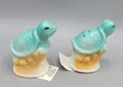 Mini Sea Turtle Salt Pepper Shaker Set Figurine Beach Kitchen Decor NEW