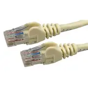 Dynamix PL-C6A-10 Cat6 RJ45 Patch Lead - 10m - Beige UTP - T568A - 250MHz - 24AWG - Slimline - Snagless - Gold Plated [PL-C6A-10]