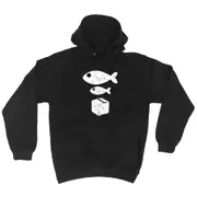 Rave Big Fish Little Fish Cardboard Box - Funny Novelty Hoodies Hoodie