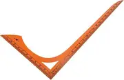 SEWACC DIY Clothing Tailor Ruler Tailors Drawing Measuring Supplies L Shape Sewing Ruler L Square Ruler Carpenter Square Framing Ruler Sewing Measure Tools Tailor Craft Tool Orange Sewing Measure Tool Plastic Sewing Ruler