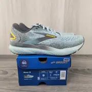 Brooks Ghost 16 Size 9 Mens Cloud Grey Gold Green Running Casual Athletic Shoes