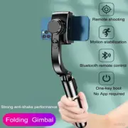 2024 Gimbal Stabilizer Selfie Stick - Foldable Wireless Tripod with Bluetooth Sh