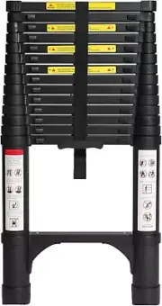 14.5 FT Aluminum Telescoping Ladder, Lightweight Multi-Purpose Collapsible Exten