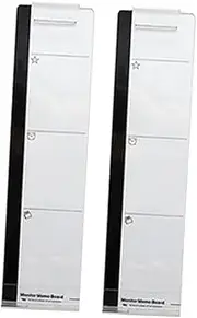 TOGEVAL 2Pcs Clear Memo Board for Computer Monitor Transparent Message Notes Holder for Office Reminders Lightweight Design for Organized Workspace Convenient Screen Side