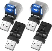 Frienda Mini USB LED Light Car LED Interior Lighting 5V RGB Portable Ambient Lighting Adjustable 8 Color and Brightness Smart USB Night Lamp for Cars Laptop Keyboard Atmosphere (4)