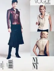 Vogue NYNY Pattern 2704 Designer Fitted Top/Jacket & Spiral Skirt Sizes 8 10 12