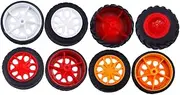Plastic Car Toy Wheel Parts Pcs Set DIY Car Model Accessories Colorful