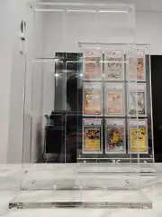 PSA 9 Slot Acrylic Counter Top Display Stand Showcase Your Collectibles in Style