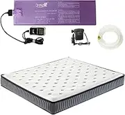 Free Flow Full Wave Waterbed Mattress, Waterbeds Double Exhaust Hole, Ergonomic Design Softside Water Mattress for The Elderly, Children and Adults (Queen - 60" x 80")