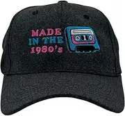 [Crazy Dog T-shirts] Vintage Made In The 1980s Hat Funny Sarcastic Retro Novelty Cap