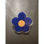 【全新】深藍小花壓克力夾子 文件夾子 BLUE FLOWER CLIP