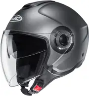 HJC i40N Solid Jet Helmet, silver, Size M for Men
