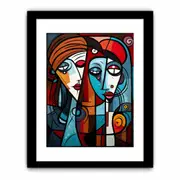 Abstract Lovers Art Art Framed print