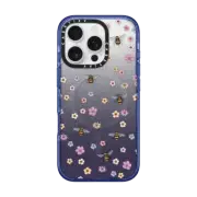 iPhone 16 Pro Impact Case MagSafe Compatible petit floral with bees