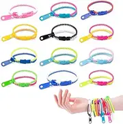 24 Fidget Toys Friendship Zipper B Lets 7 ½”, Par Favors for, Sensory Bulk Set N Colors, Kit for Valentines, Birthday, Goodie Bag, Easter Egg Basket Stuffers, Pinata Fillers Set 24Pcs