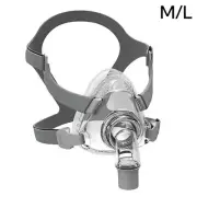 Full Face Mask for Anti Snoring and Sleep Apnea Aiding With Headgear Clips M/L