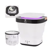 Mini, Foldable, Portable Washing Machine with Drain Basket and Sanitizing