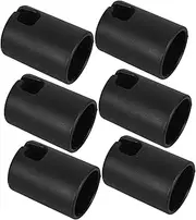 SUPVOX 6pcs Trampoline Safety Net Pole Caps Black Plastic Top Covers for Enclosure Posts Replacement Parts for Round Trampoline Frames Shell Rod