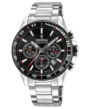 Festina Timeless Chronograph Tachymeter Stainless Steel F20560-6 100M Mens Watch