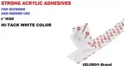 1" wide Velcro® Brand ACRYLIC Adhesive Tape HI-Tack Hook and Loop White Velcro