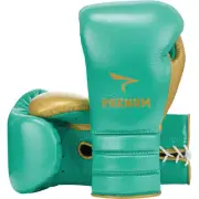 Phenom Boxing SG-202 Green/Gold Lace Sparring Gloves