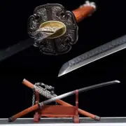Flowing Curved Tachi Japanese Sword Cavalry Horse Battle Ready Katana T10 Steel