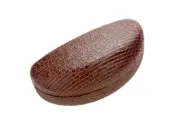 Brown Animal Skin Pattern Hard Hard Clamshell Eyeglass/Sunglass Case