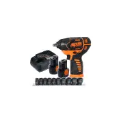 SP Tools 12V 3/8" Drive Mini Impact Wrench Kit - 2.0Ah Battery Socket Rail Set