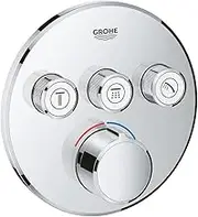 GROHE Smartcontrol Mixer– Push-Turn-Shower Technology Makes Your Perfect Shower Or Bath Easier Than Ever, Chrome, 29146000