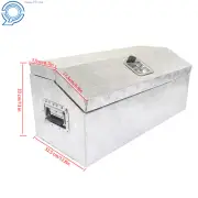 30" Aluminum Truck Tool Box For Pickup Trailer Truck bed Storage Diamond Plated