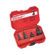 4-PC JAM-FREE STEP DRILL BITS #1, #4, #7, #12 SET Milwaukee Tool 48-89-9223
