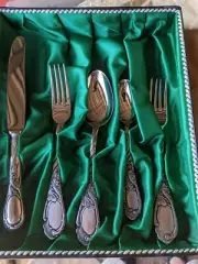 Stainless steel cutlery set - set of 6 - Solingen, Germany
