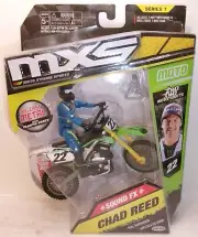 2016 JAKKS PACIFIC MXS SERIES 7 CHAD REED #22 GREEN KAWASAKI KX450F