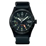 Seiko All Black GMT Field Sports Men's Watch SSK025