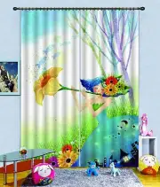 3D Girl tree 35 Blockout Photo Curtain Printing Curtains Drapes Fabric Window AU