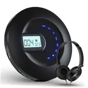 CD Player Portable, Rechargeable Portable CD Player for Car and Travel,