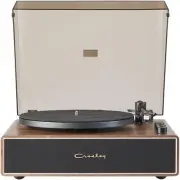 Crosley CR6046A-WAGL Stave 2-Speed Bluetooth Record Player Turntable with