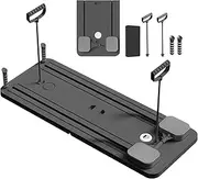 Pilates Board, Pilates Reformer Equipment, Portable Foldable Pilates Set for Home Outdoor Workout Exercise Machine, 5 in 1 Multifunctional Pilates Sliding Board for Women Full-Body(Grey)