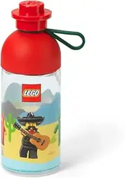 LEGO Hydration Bottle, Kids Drinks Bottle, 500ml Transparent Mexico, Water Bottle, Drinking Bottle for Toddlers, Dishwasher Safe, Reusable Sports Bottle
