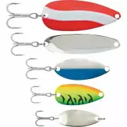 (12)-SouthBend 5-Piece Spoon Assortment Fishing Lure Kit Model: SBSPOON2