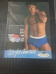 Fruit Of The Loom Underwear Vintage Print Ad 1988 8x11 Great To Frame