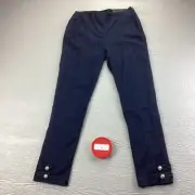 Ann Taylor High Rise Skinny Leg Ankle Side Zip Jeans Sz 6 Pearl Accent Cuff New