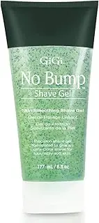 GiGi No Bump Skin Smoothing Shave Gel with Salicylic Acid, and Chamomile Extract, Prevents Ingrown Hairs, Bumps, and Razor Burns, 6 fl oz - 1 Pack