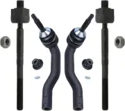 Front Inner and Outer Tie Rod End Links for 2016 2017 2018 Ford Edge Lincoln MKX (for: Ford)