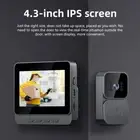 Smart Wireless Video Doorbell Phone Door Ring Intercom Security Camera Bell4.3''