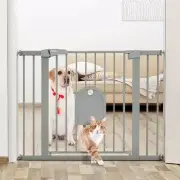 Babelio Auto Close Baby Gate 29-43" Wide, 30" Tall, Gray-privilege1