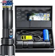 LED Torch, Rechargeable, 20000 Lumens, 6 Modes, Waterproof, Tactical