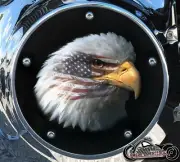 HARLEY DAVIDSON 2019+ SOFTAIL DERBY CLUTCH PRIMARY COVER EAGLE FLAG